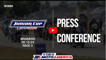 Video: Junior Cup Race Two Press Conference From Brainerd International Raceway